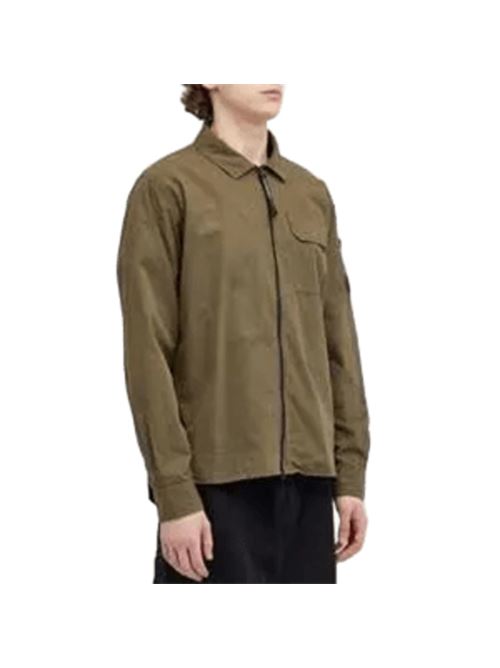 ORGANIC GABARDINE ZIPPED LENS OVERSHIRT C.P. COMPANY | OS705A110143G683